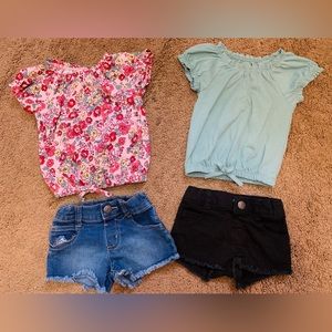 12 Months Girls 2 Matching Outfits